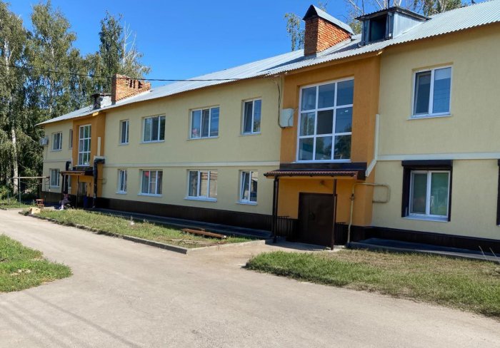 В Старой Майне капитально отремонтировали фасад дома в историческом центре 